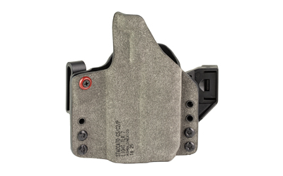 Gray Kydex concealed carry holster with belt clip