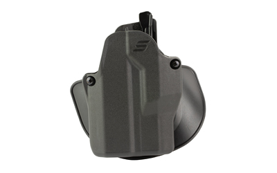 Black polymer concealed carry handgun holster