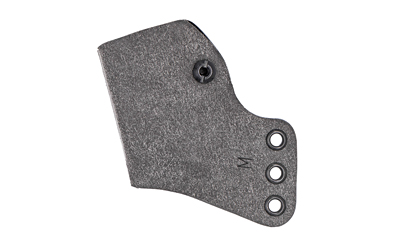 Gray Kydex holster shell with rivet holes