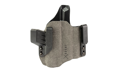 Kydex inside-the-waistband holster with dual belt clips