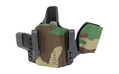 Camouflage inside-the-waistband holster with magazine carrier