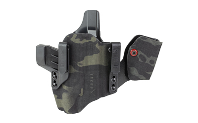 Camouflage inside-the-waistband gun holster with belt clips