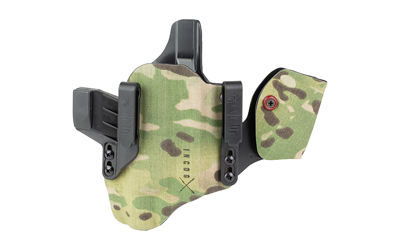 Camouflage Kydex concealed carry holster with belt clips