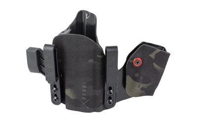 Black and camouflage concealed carry holster
