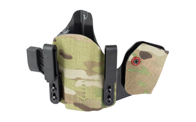 Camouflage Kydex concealed carry holster with belt clips