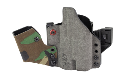 Kydex handgun holster with camouflage attachment