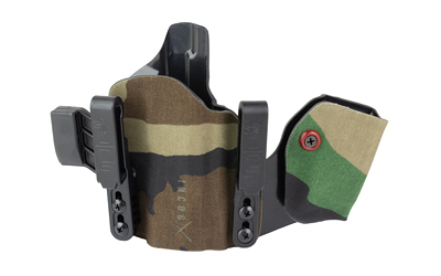 Camouflage Kydex concealed carry holster with magazine holder