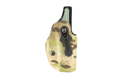 Camouflage handgun holster with belt clip