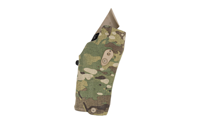 Camouflage tactical holster on white background
