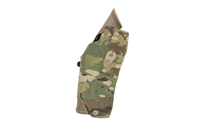 Camouflage tactical holster on white background