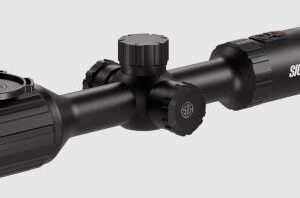 Sig Sauer rifle scope with adjustment turrets