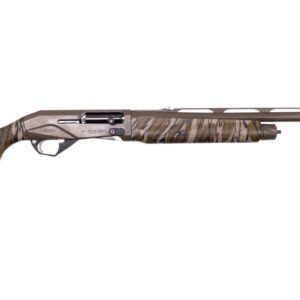 Weatherby shotgun with camouflage design.