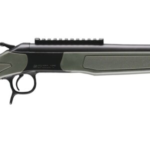 Modern bolt-action rifle with synthetic stock
