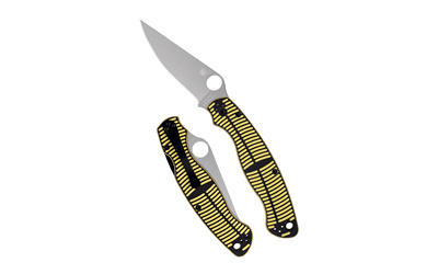 Two yellow and black folding knives