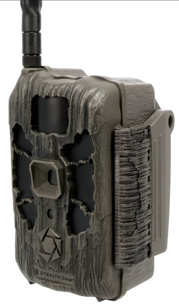 Camouflage cellular trail camera with antenna