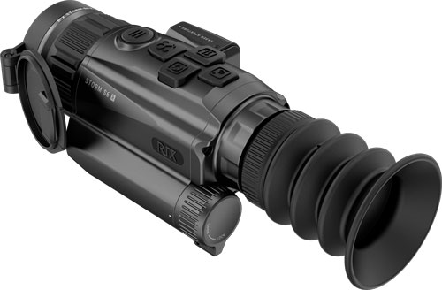 Black handheld thermal imaging monocular device