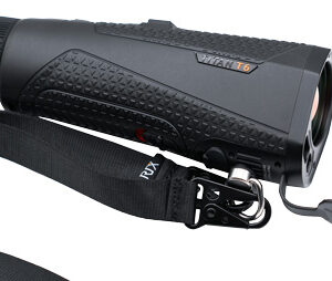 Handheld thermal monocular with strap and lens cap