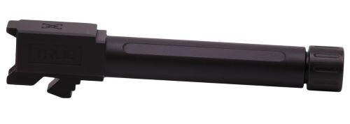 Black threaded pistol barrel with cap