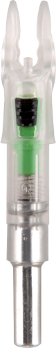 Transparent connector with green LED and metal tip