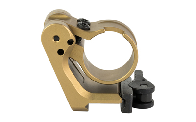 Gold metal clamp bracket with circular ring