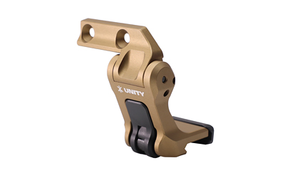 Gold metal mounting bracket with pivot joint