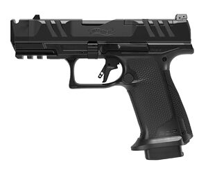 Black semi-automatic handgun