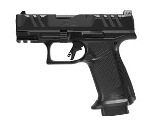 Black semi-automatic handgun