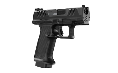 Black semi-automatic handgun