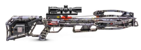 Modern tactical crossbow with mounted scope