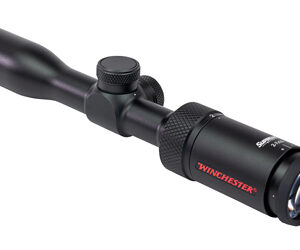 Winchester rifle scope on white background