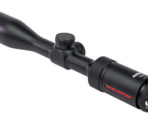 Winchester rifle scope on white background