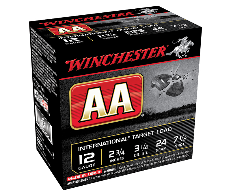 Winchester AA 12 gauge target load ammunition box