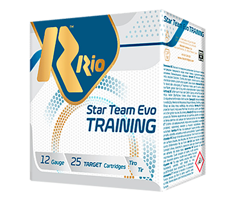 Box of Rio 12-gauge training cartridges
