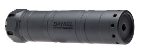 Daniel Defense rifle suppressor on white background