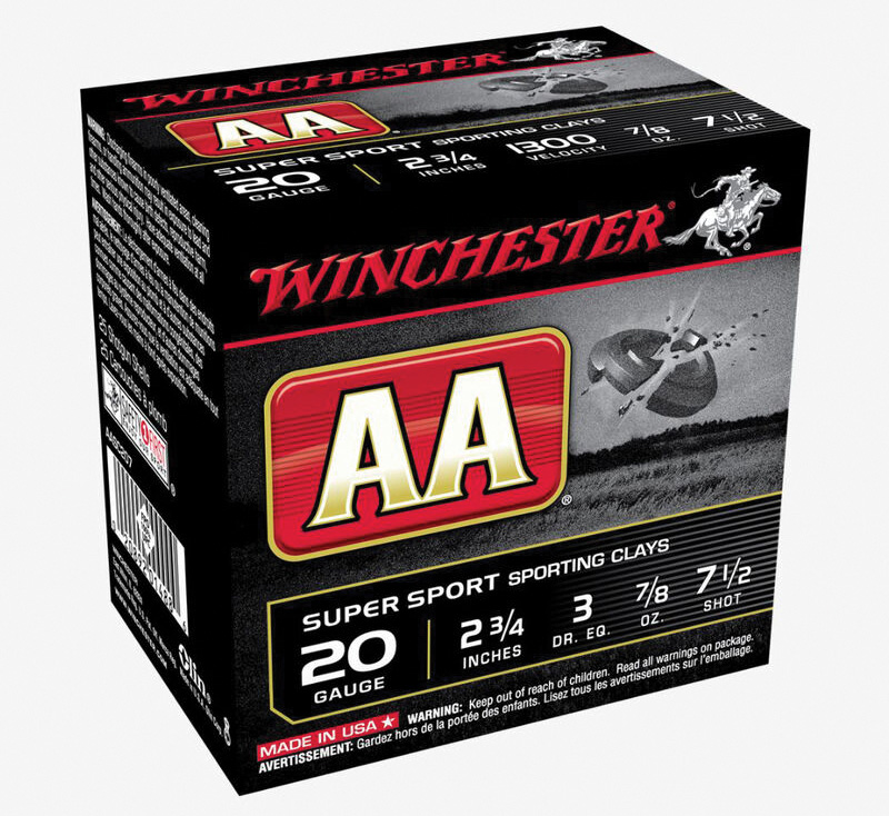 Winchester AA 20 gauge shotgun shells box