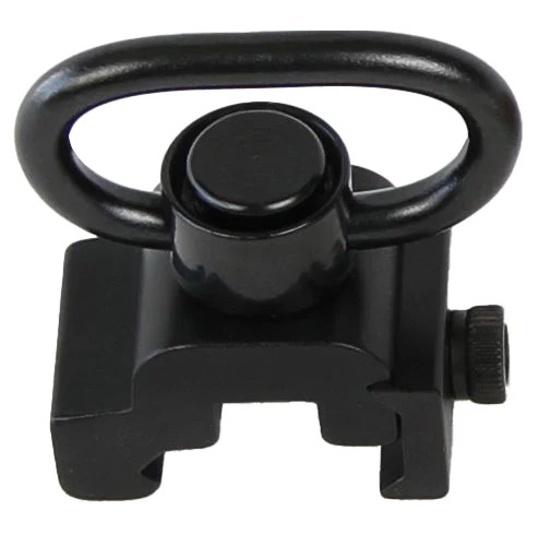 Black metal quick-detach sling swivel mount