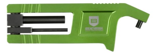 Green handheld metal bending tool