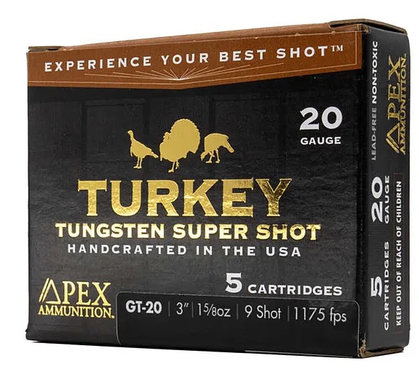 Apex Turkey Tungsten Super Shot 20-gauge box
