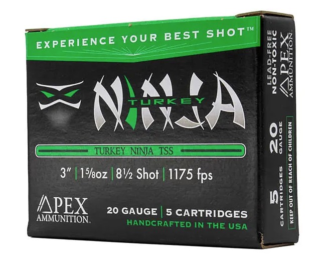 Box of Apex Turkey Ninja TSS shotgun shells