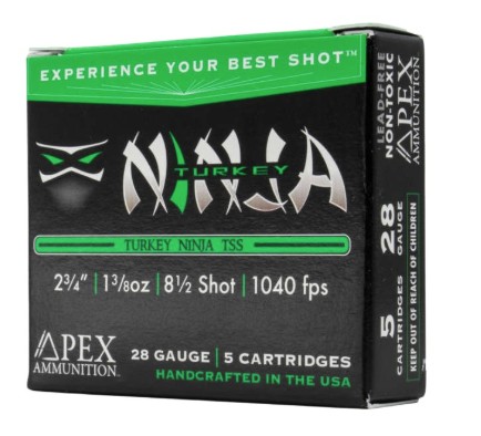 Box of Apex Ninja Turkey 28 gauge ammunition