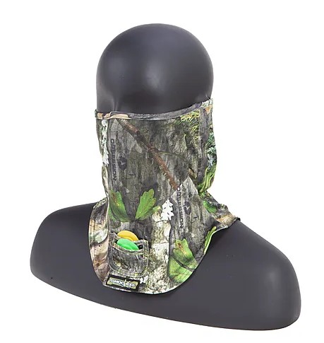 Camouflage face mask on mannequin head