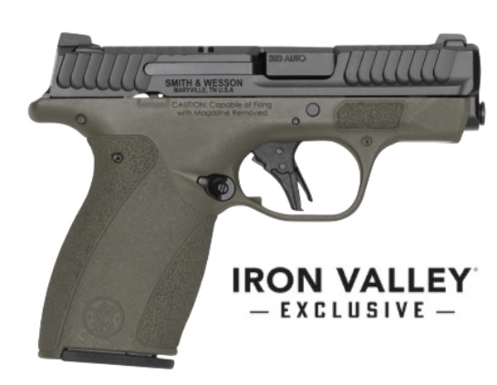 Smith & Wesson handgun on white background