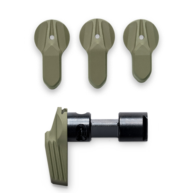 Green plastic components with metal bolt assembly