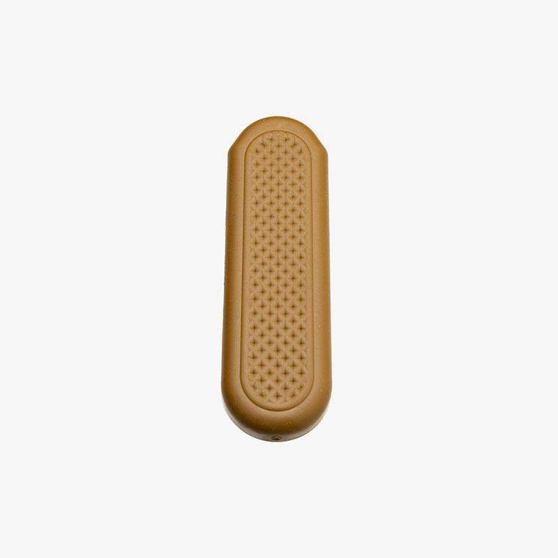 Beige adhesive bandage on white background