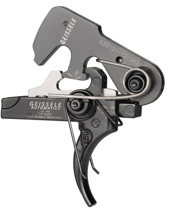 Geissele Automatics rifle trigger assembly close-up