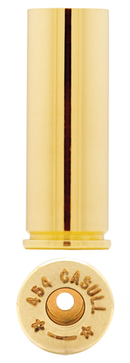 Brass .454 Casull cartridge casing