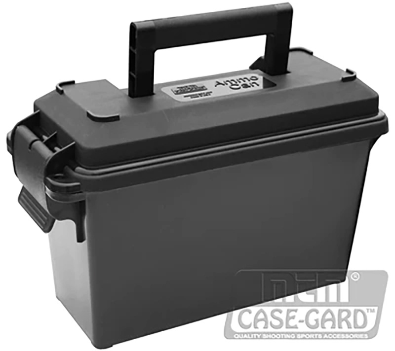 Black plastic 50 caliber utility storage box