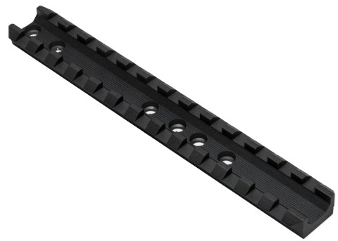 Black Picatinny rail mounting base