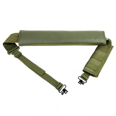 Olive green padded tactical rifle sling