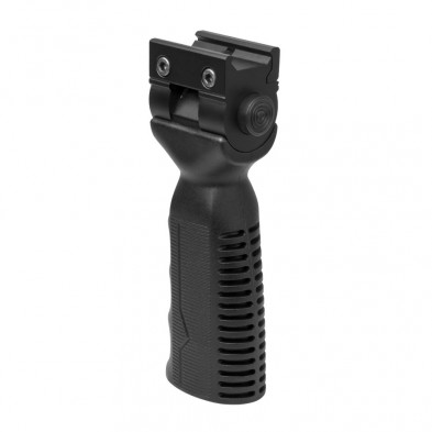 Black vertical foregrip with rail mount